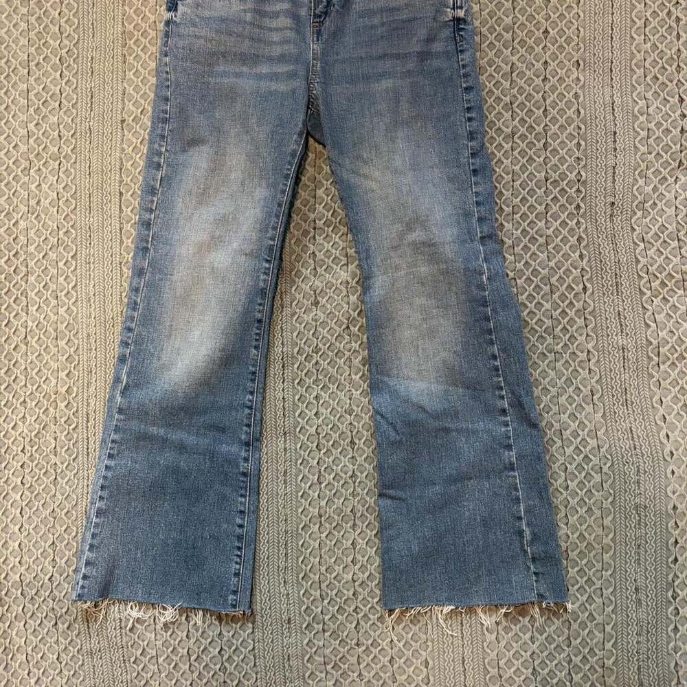 Cotton On size 4 blue denim jeans with belt grunge